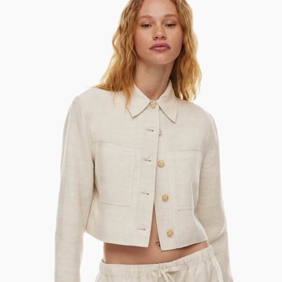 Wilfred Little Cropped Linen Jacket | XXS - Picture 1 of 7